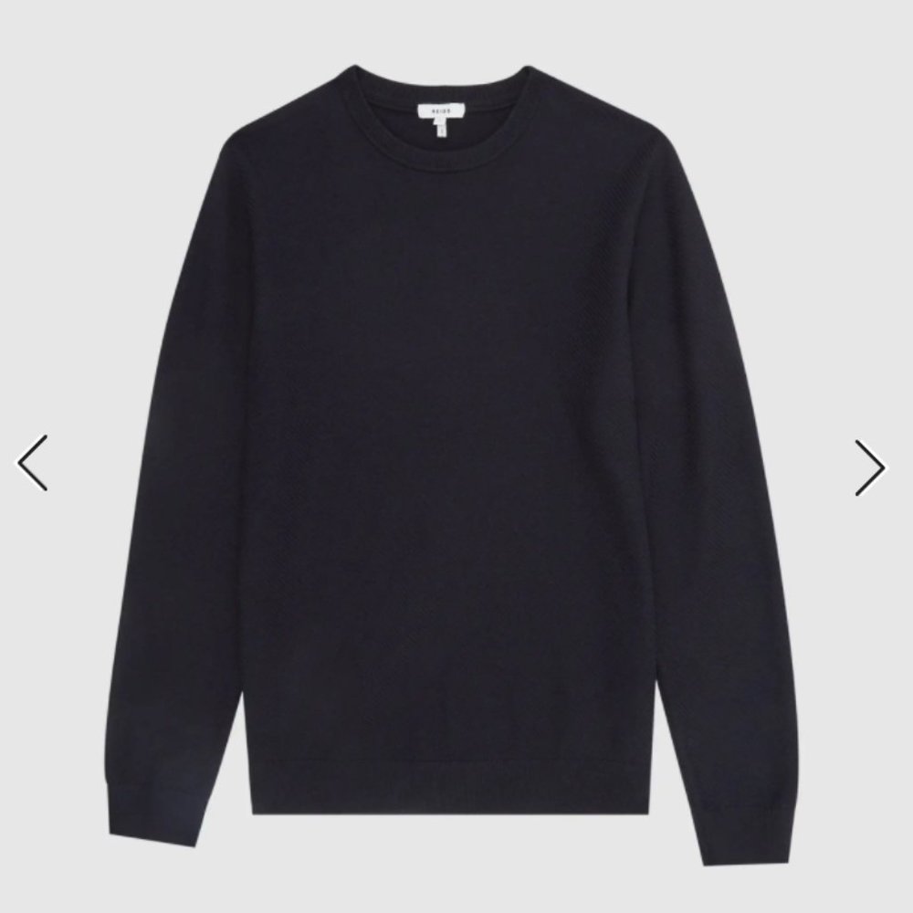 Perry Textured Crew Neck Jumper